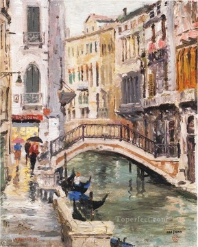 Venecia moderna Painting - Canal de Venecia TK